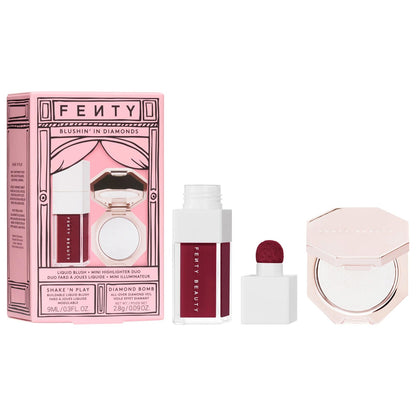 Fenty Beauty by Rihanna | Blushin' In Diamonds Liquid Blush + Highlighter Duo Makeup Gift Set