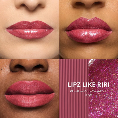 Fenty Beauty by Rihanna | Lipz Like Riri 2-Piece Lip + Sharpener Makeup Gift Set
