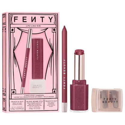 Fenty Beauty by Rihanna | Lipz Like Riri 2-Piece Lip + Sharpener Makeup Gift Set