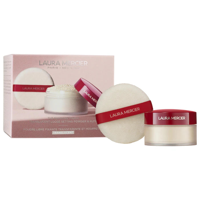 Laura Mercier | The Finishing Touch Translucent Loose Setting Powder & Velour Puff Gift Set