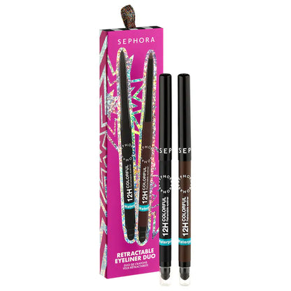 SEPHORA COLLECTION | 12H Colorful Waterproof Retractable Eyeliner Duo Set