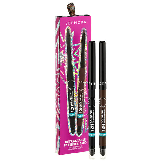 SEPHORA COLLECTION | 12H Colorful Waterproof Retractable Eyeliner Duo Set