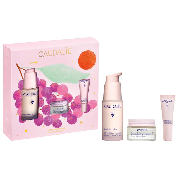 Caudalie | Resveratrol-Lift Firm & Lift Routine Gift Set with Pro-Collagen Grape Peptides