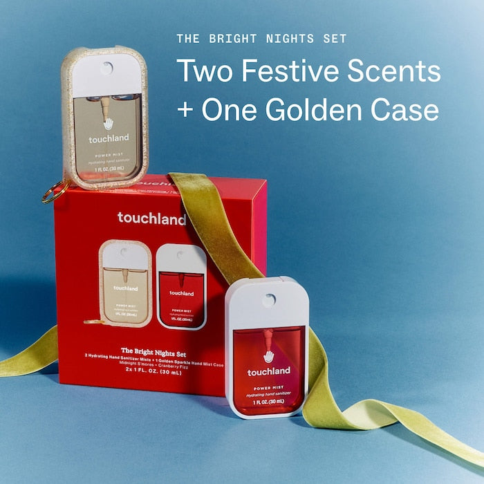Touchland | Special Edition Bright Nights Hand Sanitizer 2-Pack + Case