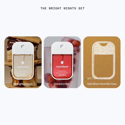 Touchland | Special Edition Bright Nights Hand Sanitizer 2-Pack + Case