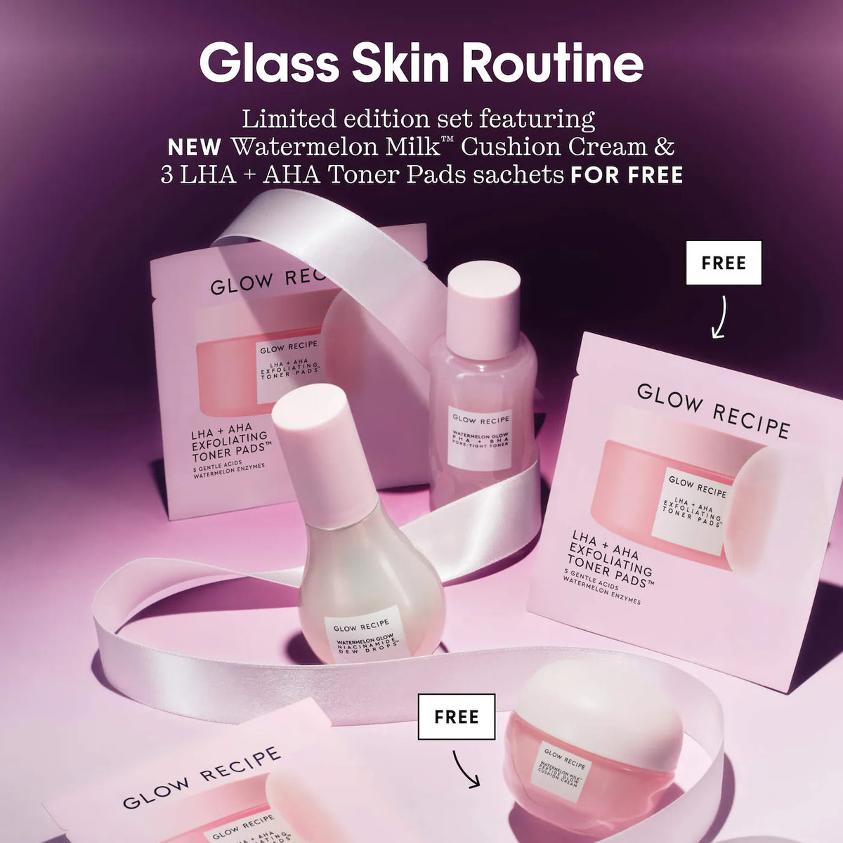 Glow Recipe | Watermelon Glow Essentials Gift Set for Brightening & Hydration