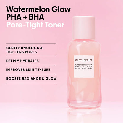Glow Recipe | Watermelon Glow Essentials Gift Set for Brightening & Hydration