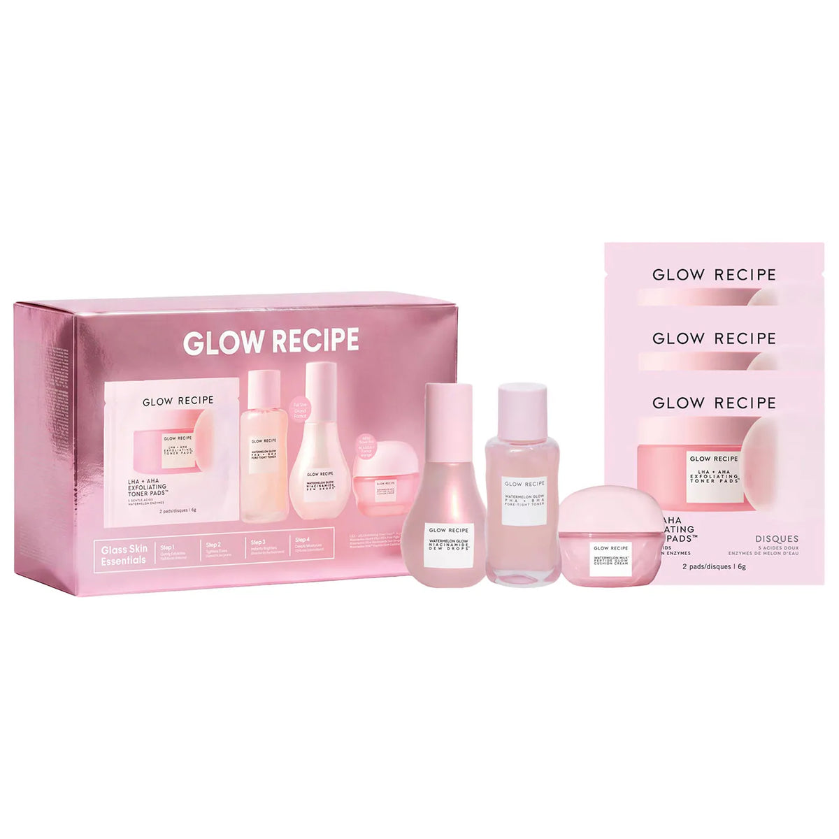 Glow Recipe | Watermelon Glow Essentials Gift Set for Brightening & Hydration