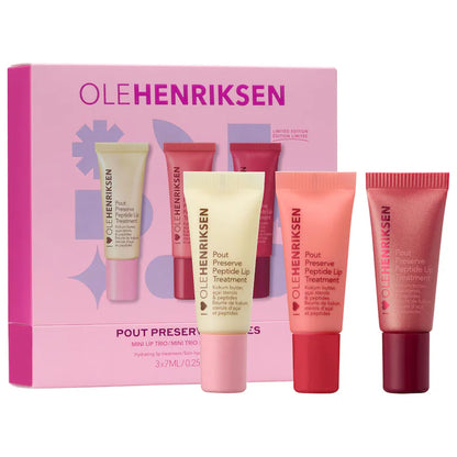 Olehenriksen | Pout Preserve Mini Hydrating Peptide Lip Trio Set