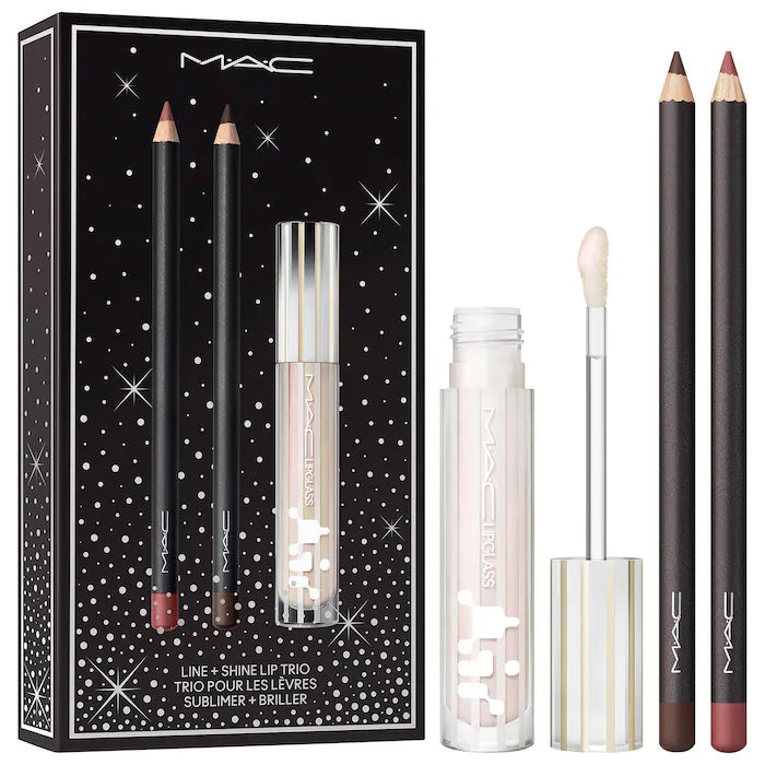 MAC COSMETICS | Line + Shine Hydrating Glossy Lip Trio Gift Set