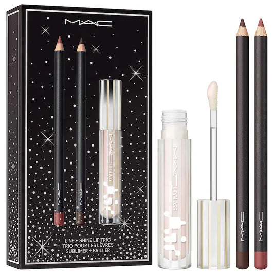MAC COSMETICS | Line + Shine Hydrating Glossy Lip Trio Gift Set