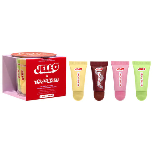 Tower 28 Beauty | JELL-O™  X TOWER 28 Lil' Pudding Mini Lip Softie Gift Set