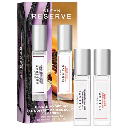 CLEAN RESERVE | Go & Glow Skin and Sun-Kissed Papaya Perfume Gift Set