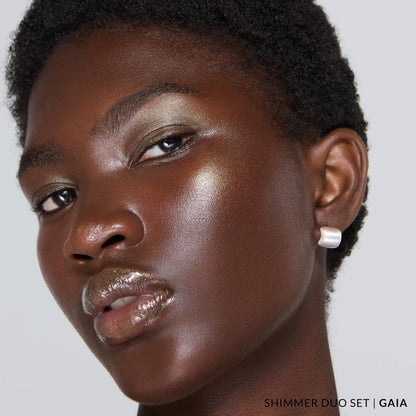 REFY |Shimmer Lip Gloss & Cream Highlighter Duo Gift Set