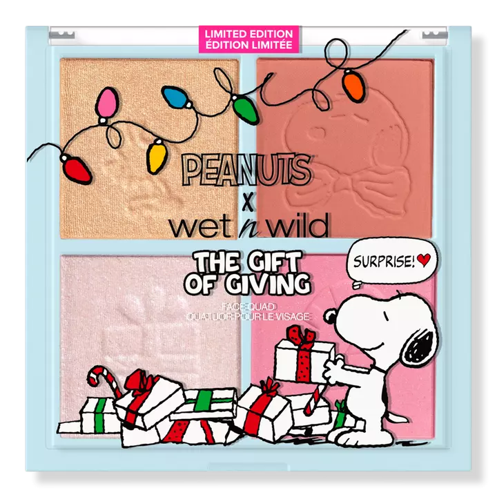 Wet n Wild | Peanuts The Gift of Giving Face Quad