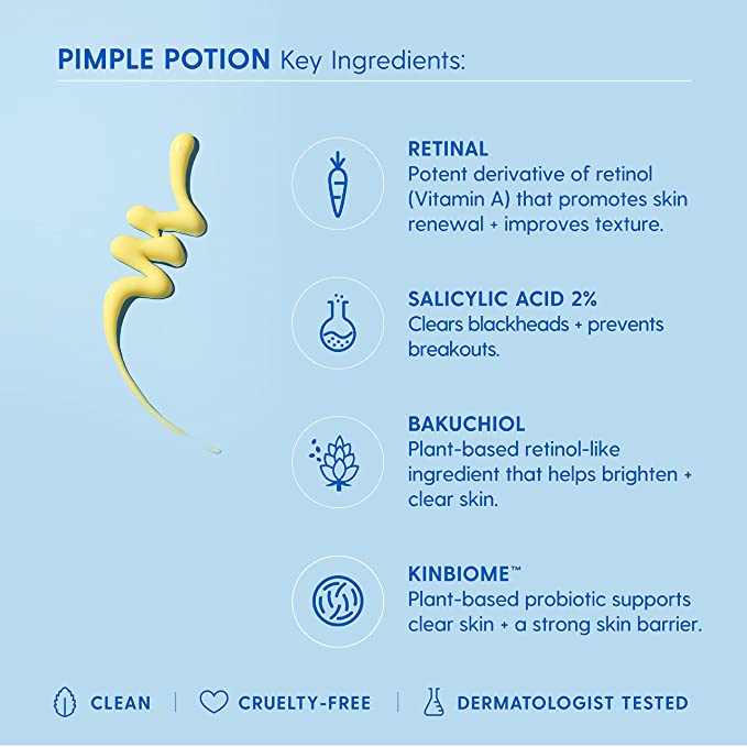 Kinship | Pimple Potion Retinal + Salicylic Acid Acne Treatment