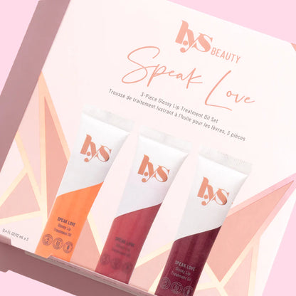 LYS Beauty | Speak Love 3-Piece Lip Treatment Oil Set