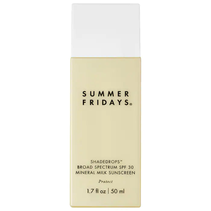 Summer Fridays | ShadeDrops Broad Spectrum SPF 30 Mineral Milk Sunscreen