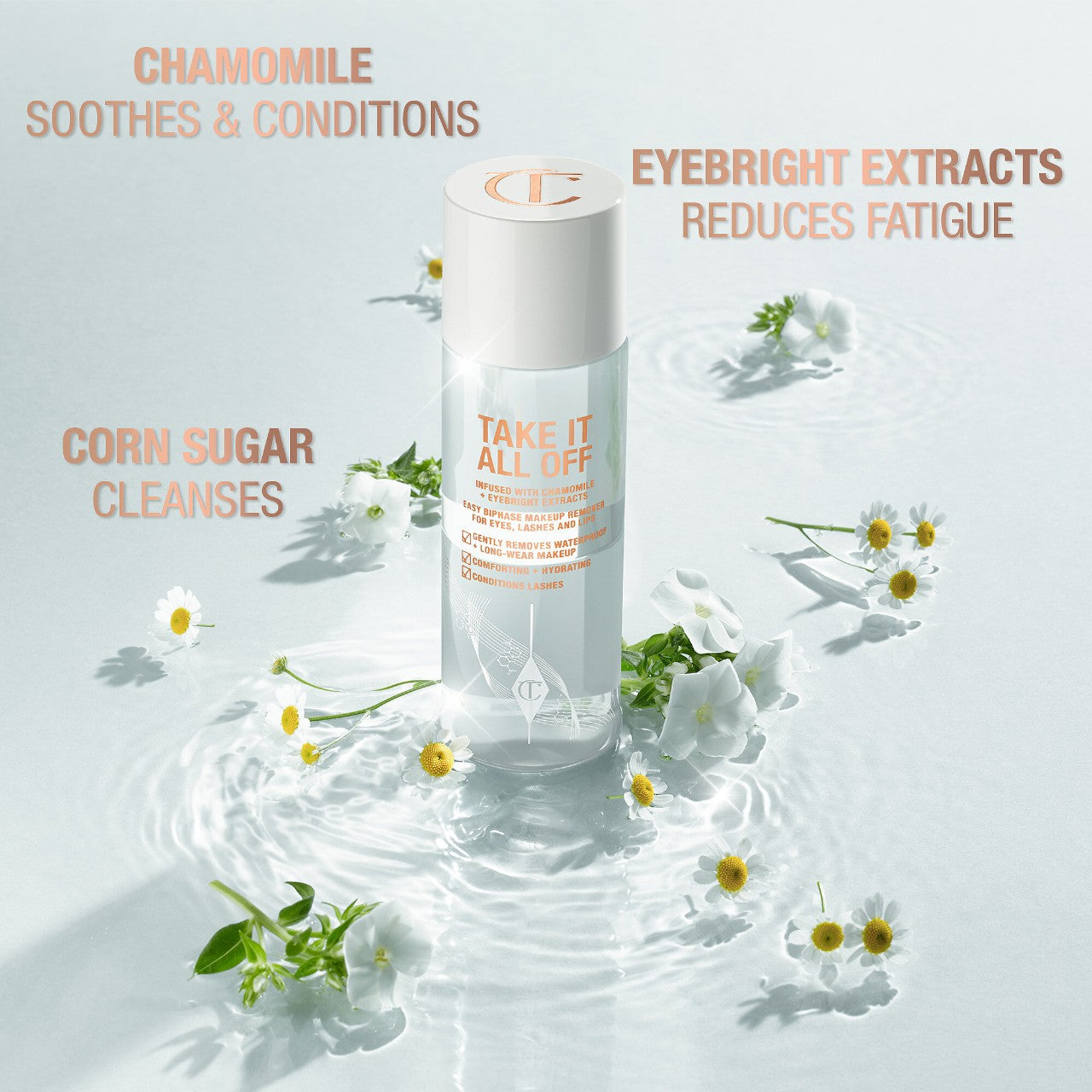 Charlotte Tilbury | Take It All Off Bi-Phase Longwear Makeup Remover For Eyes, Lashes & Lips