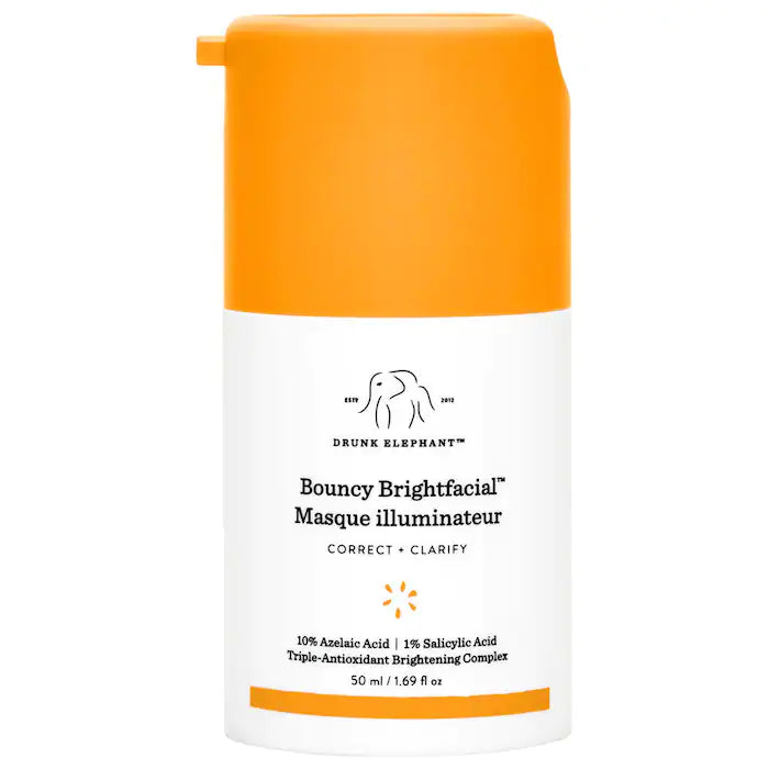 Drunk Elephant | Bouncy Brightfacial Brightening Mask with 10% Azelaic Acid + 1% Salicylic Acid