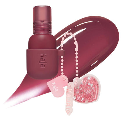 Kaja | Jelly Charm Glazed Lip Stain & Blush With Keychain